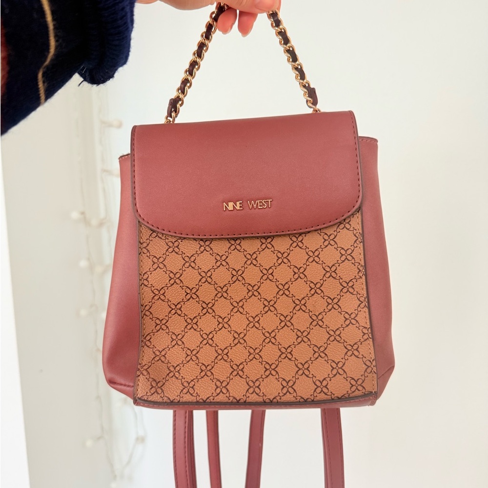 Nine West Pink and Brown Women's Backpack
